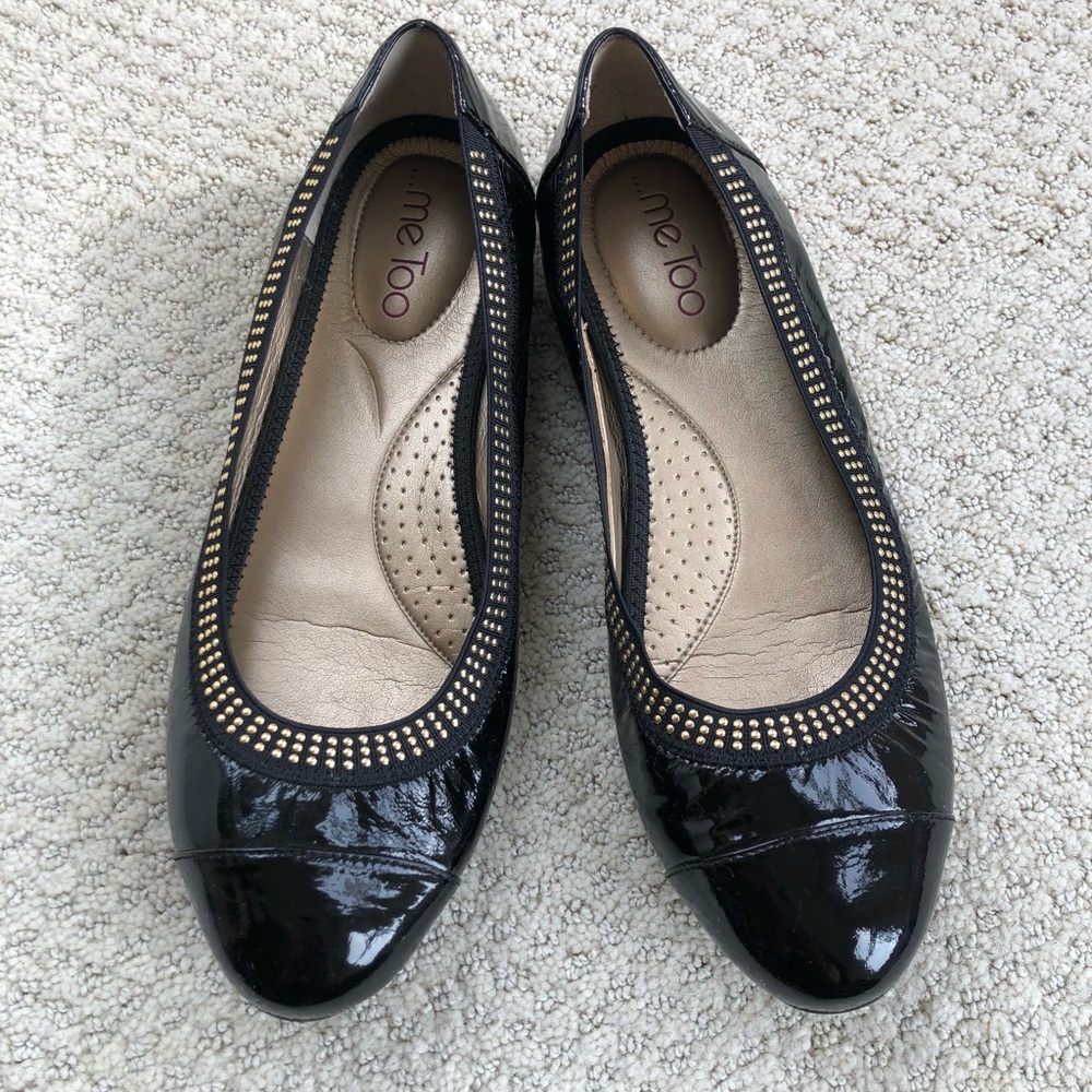 MeToo patent leather flats